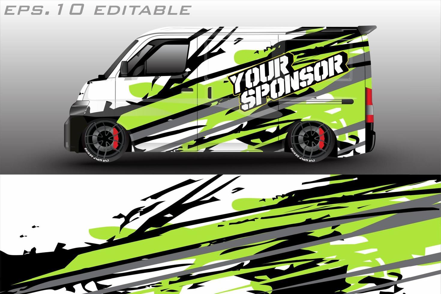 Car graphic vector design. abstract racing shape with modern camouflage design for vehicle vinyl wrap