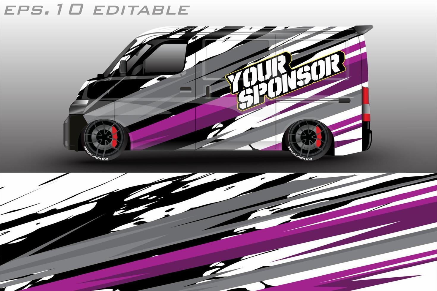 Car graphic vector design. abstract racing shape with modern camouflage design for vehicle vinyl wrap