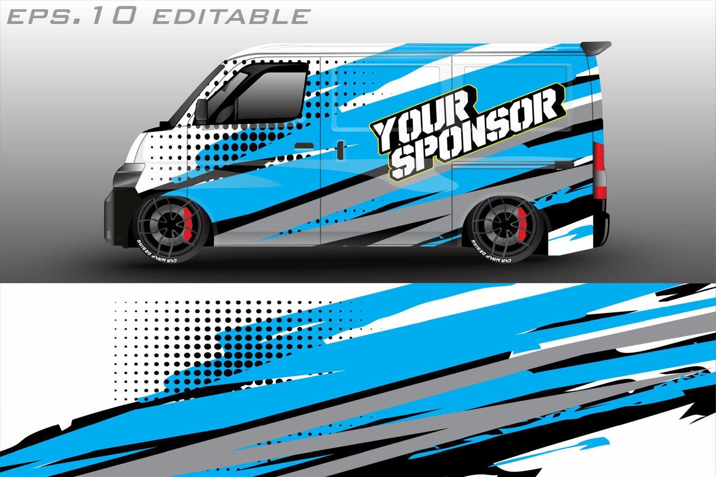 Car graphic vector design. abstract racing shape with modern camouflage design for vehicle vinyl wrap