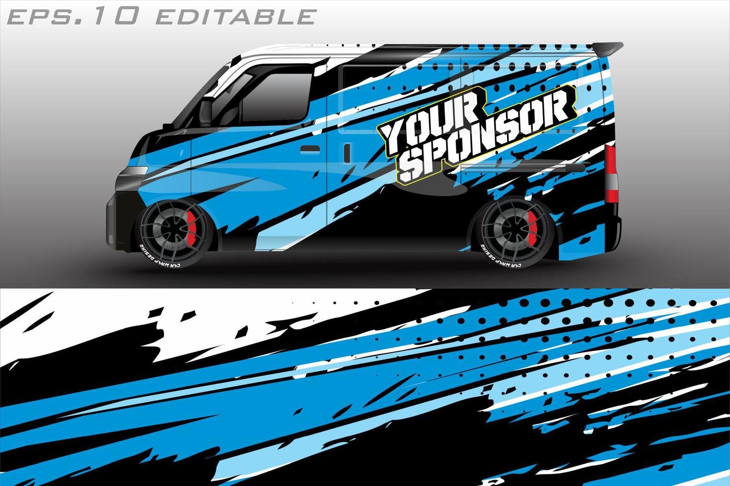 Car graphic vector design. abstract racing shape with modern camouflage design for vehicle vinyl wrap