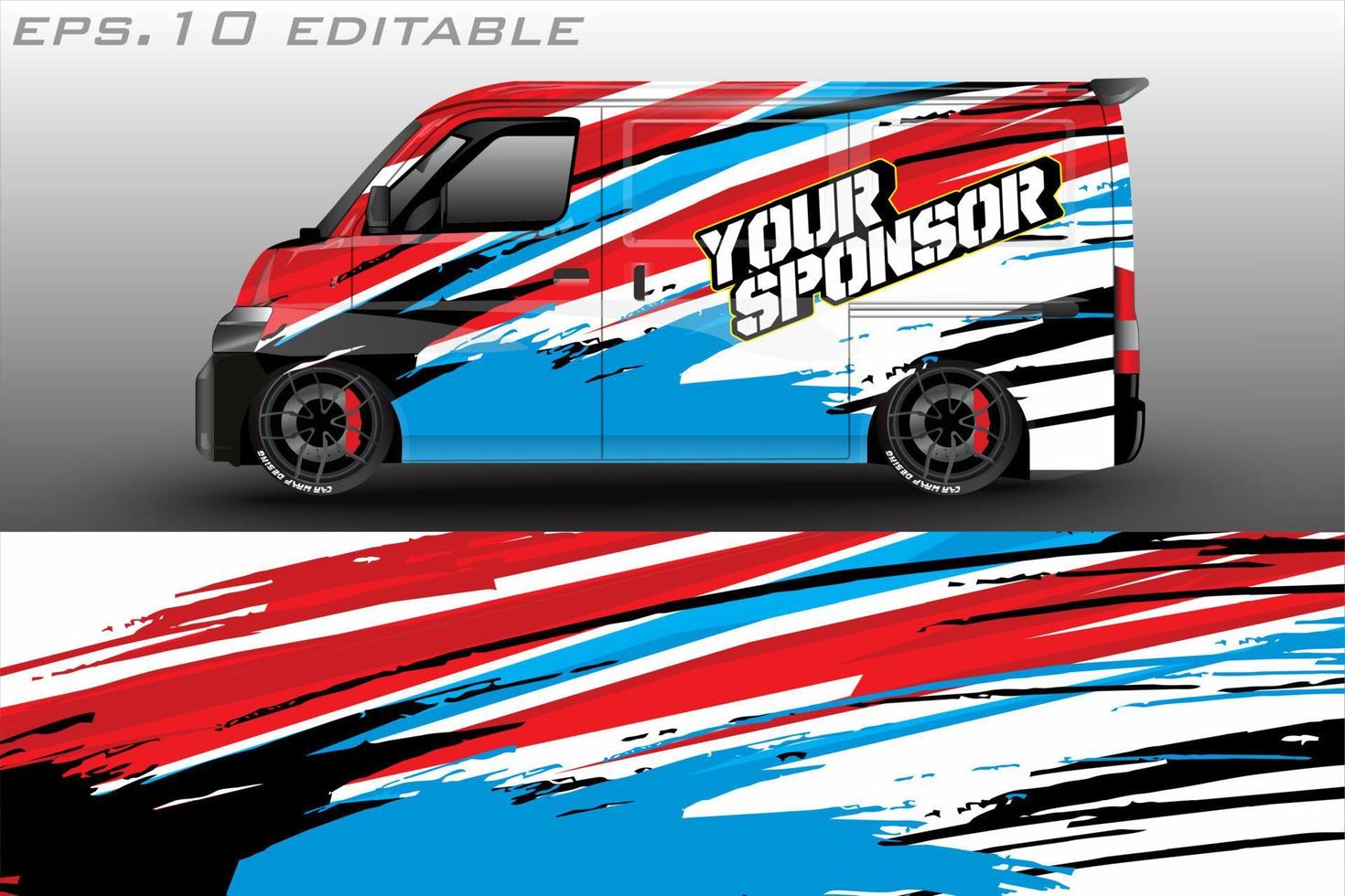 Car graphic vector design. abstract racing shape with modern camouflage design for vehicle vinyl wrap