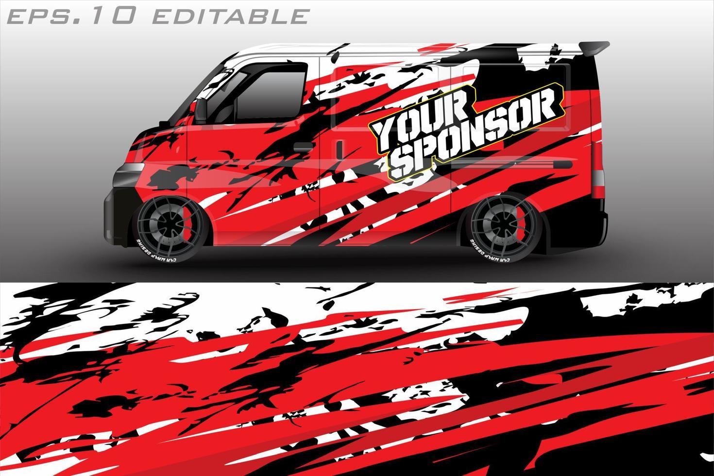 Car graphic vector design. abstract racing shape with modern camouflage design for vehicle vinyl wrap