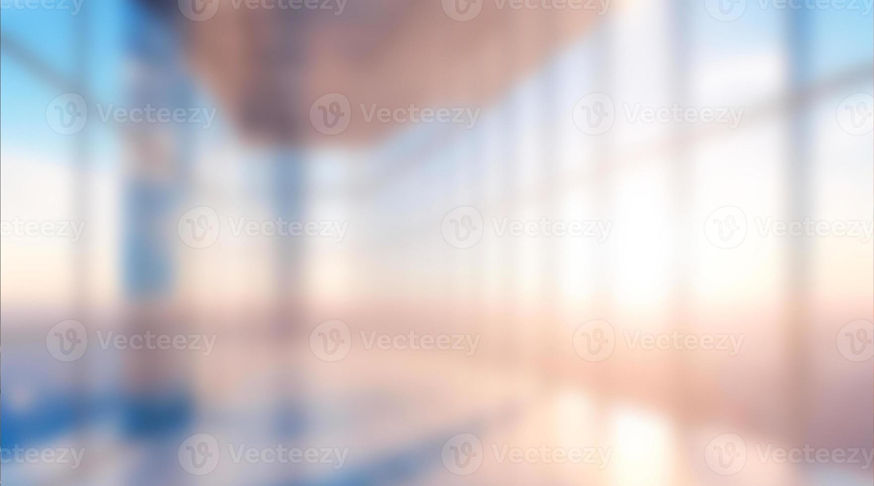 Empty corridor hallway of modern white office building room with glass entrance door business blur background, corridor in a bright room, empty space photo