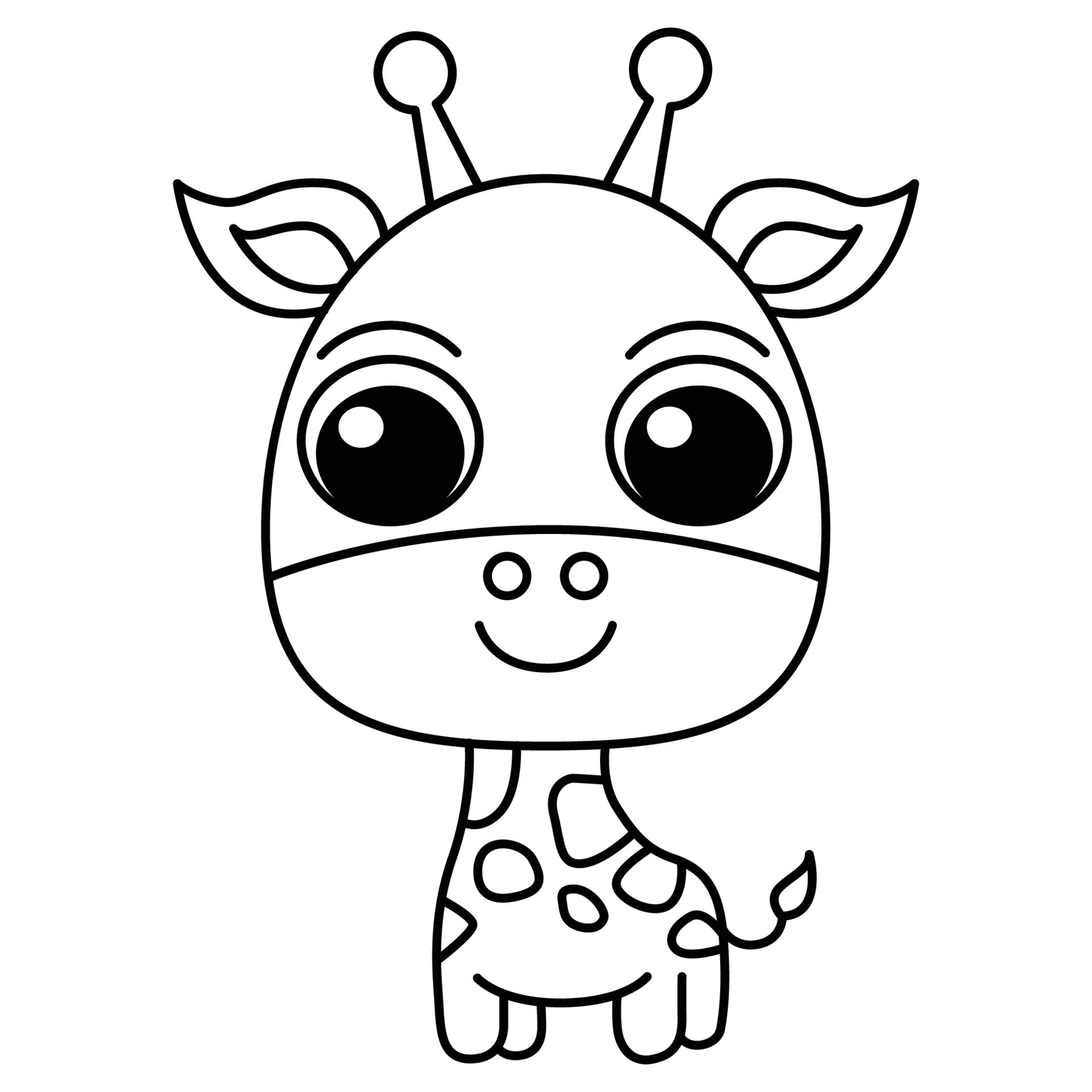 26 Best Ideas For Coloring Cute Giraffe Cartoon - vrogue.co