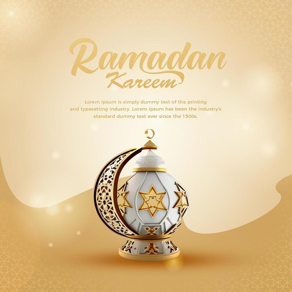 Ramadan kareem Arabic Islamic Elegant Luxury Ornamental Background with Islamic Pattern. photo