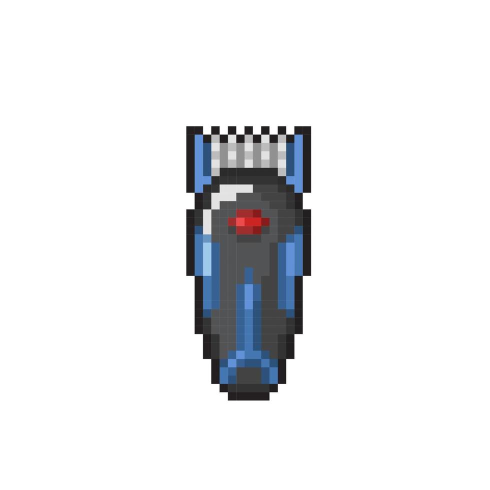 shaving machine in pixel art style vector