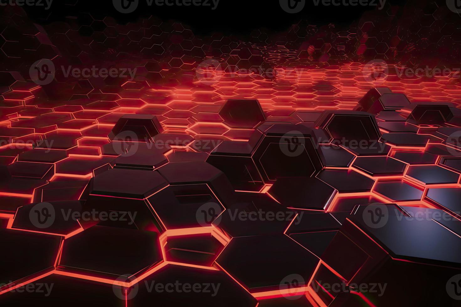 Abstract futuristic surface concept with hexagons. Trendy sci-fi technology background photo