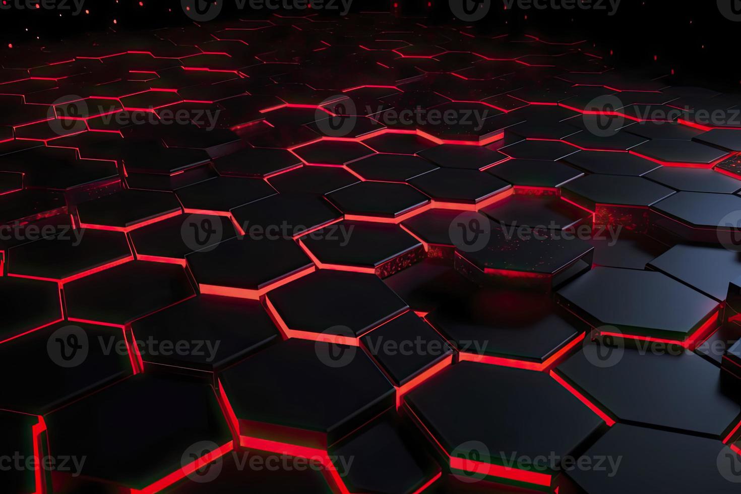 Abstract futuristic surface concept with hexagons. Trendy sci-fi technology background photo