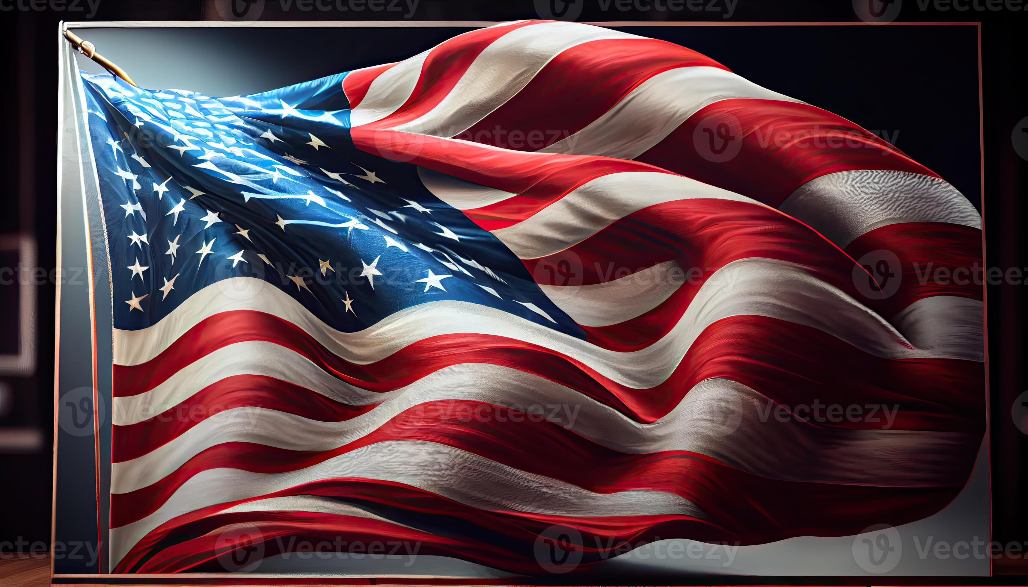 american flag Usa Flag waving Independence Day time for revolution July