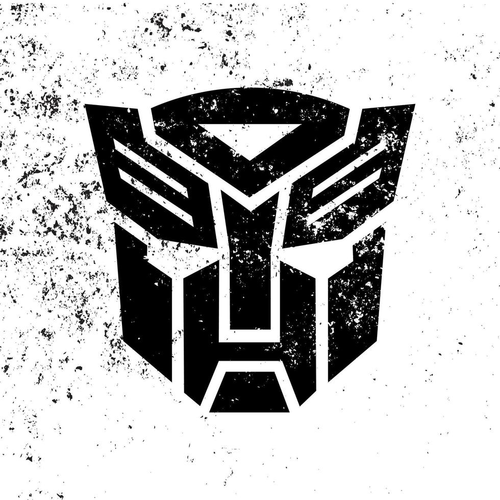 Transformers, Autobots logo. Grunge effect vector