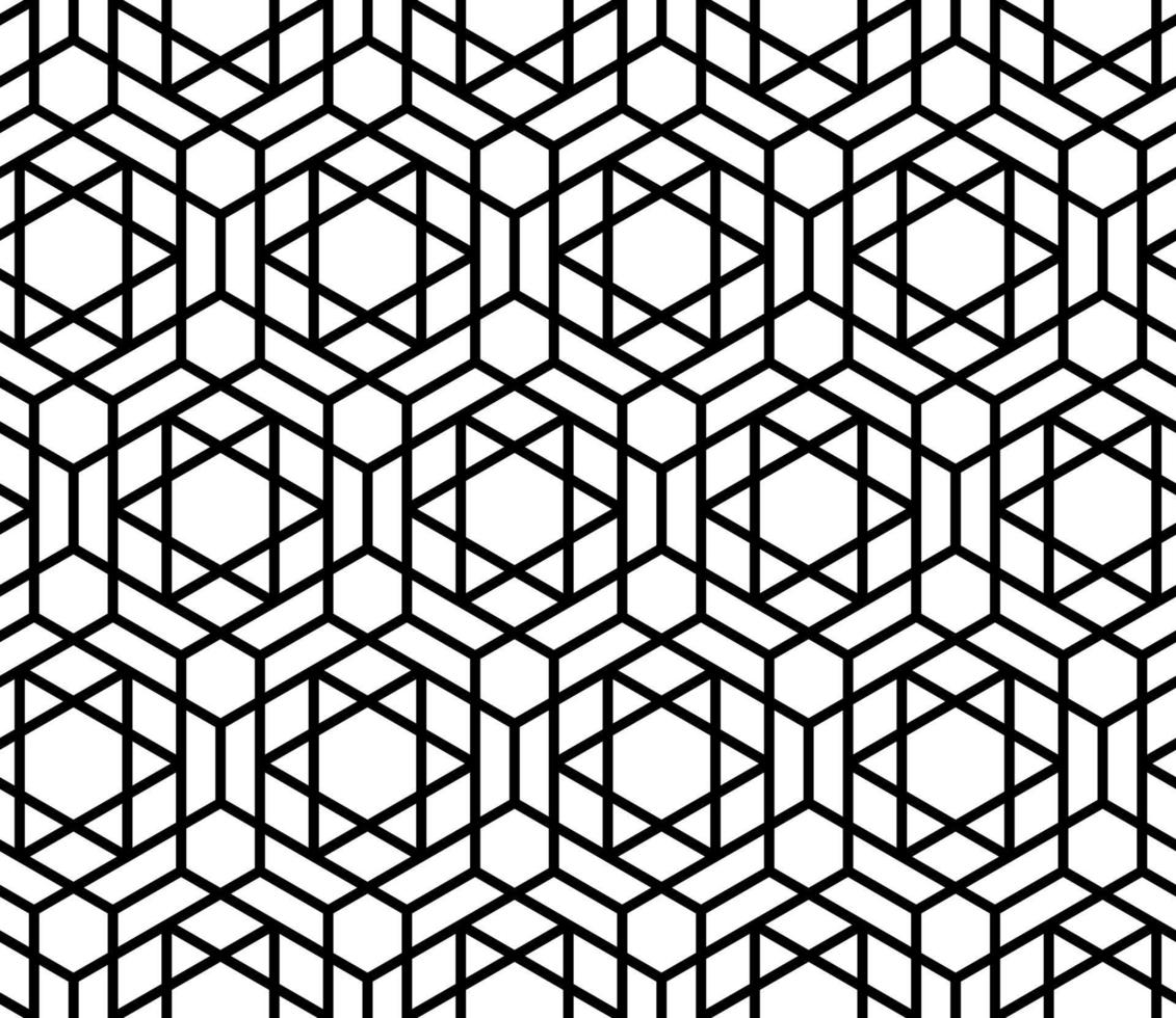 Mashrabiya arabesque, Arabic pattern background vector