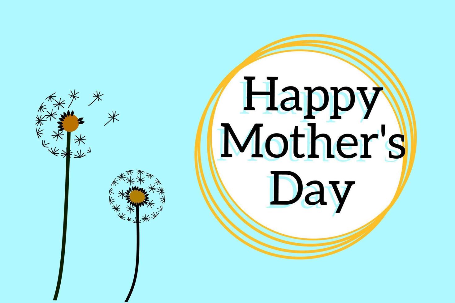 Mother's day greeting card. Mother's Day is celebrated on May 8. Vector banner with background isolated elements. Design for happy mother's day. Vector illustration.