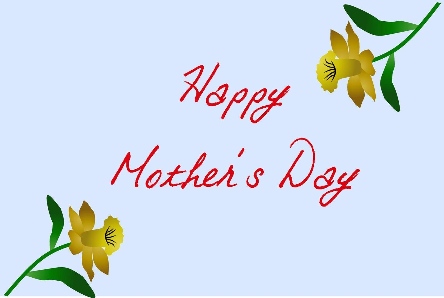 Mother's day greeting card. Mother's Day is celebrated on May 8. Vector banner with background isolated elements. Design for happy mother's day. Vector illustration.