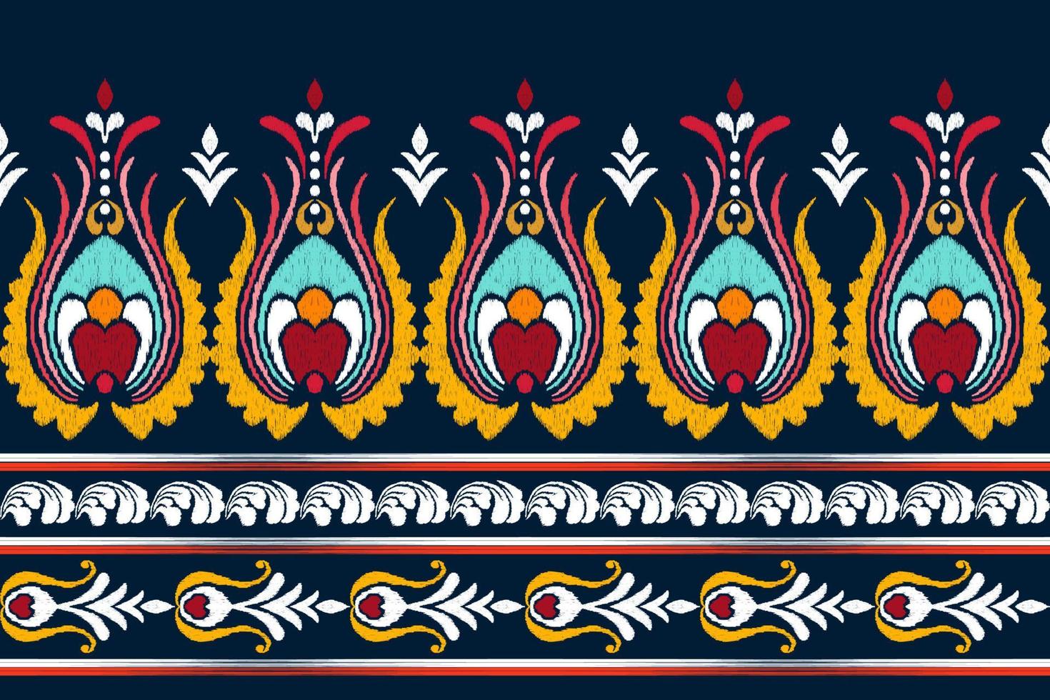 patchwork floral pattern with paisley and indian flower motifs. damask style pattern for textil and decoration vector