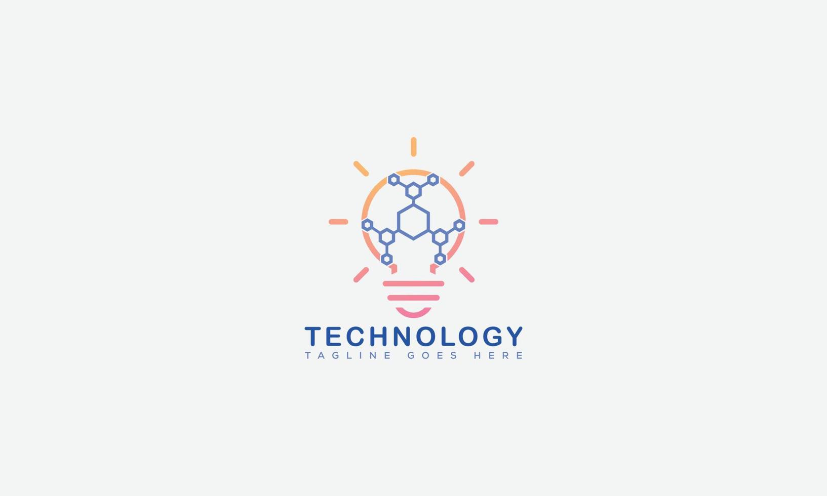 Technology Logo Design Template Vector Graphic Branding Element