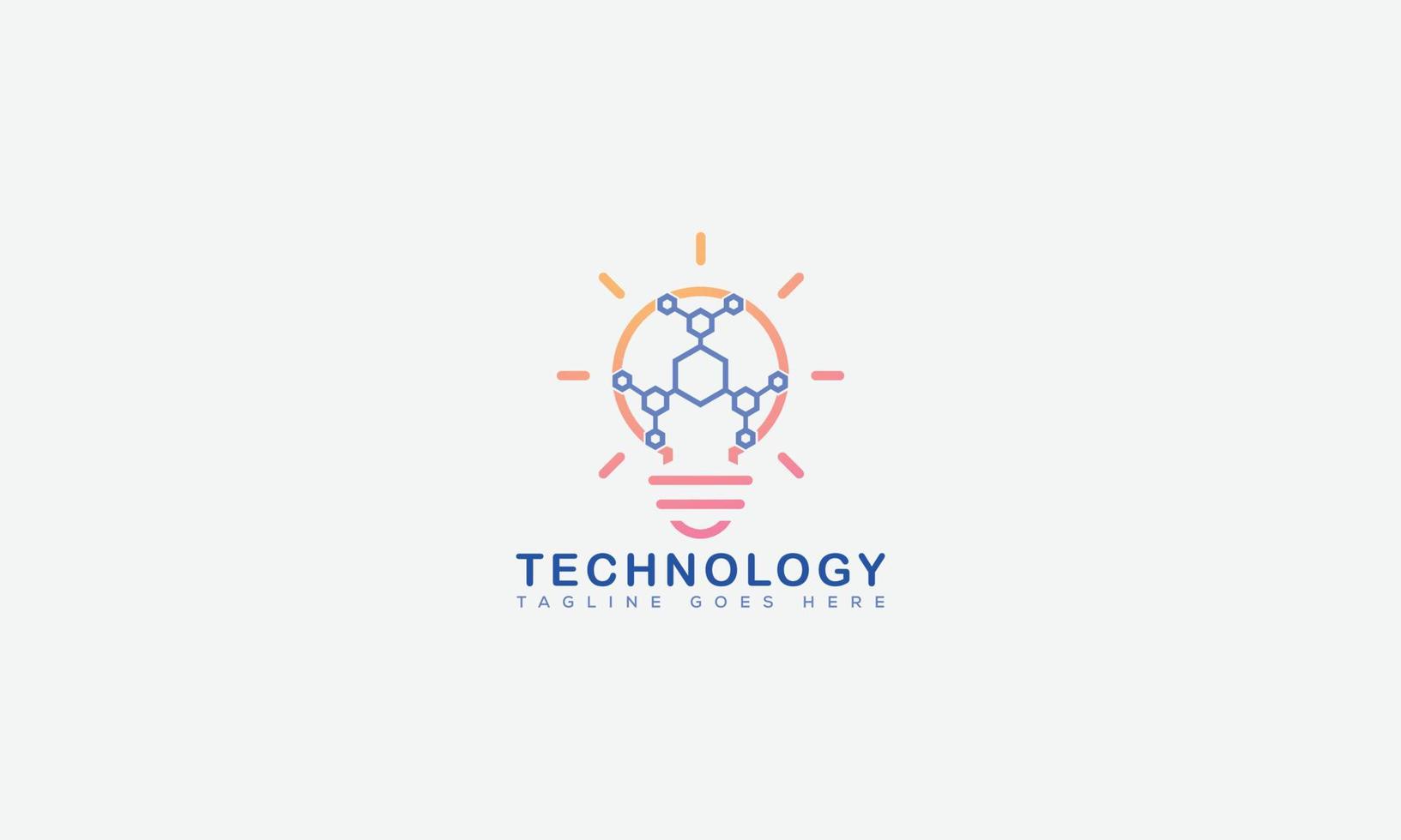 Technology Logo Design Template Vector Graphic Branding Element