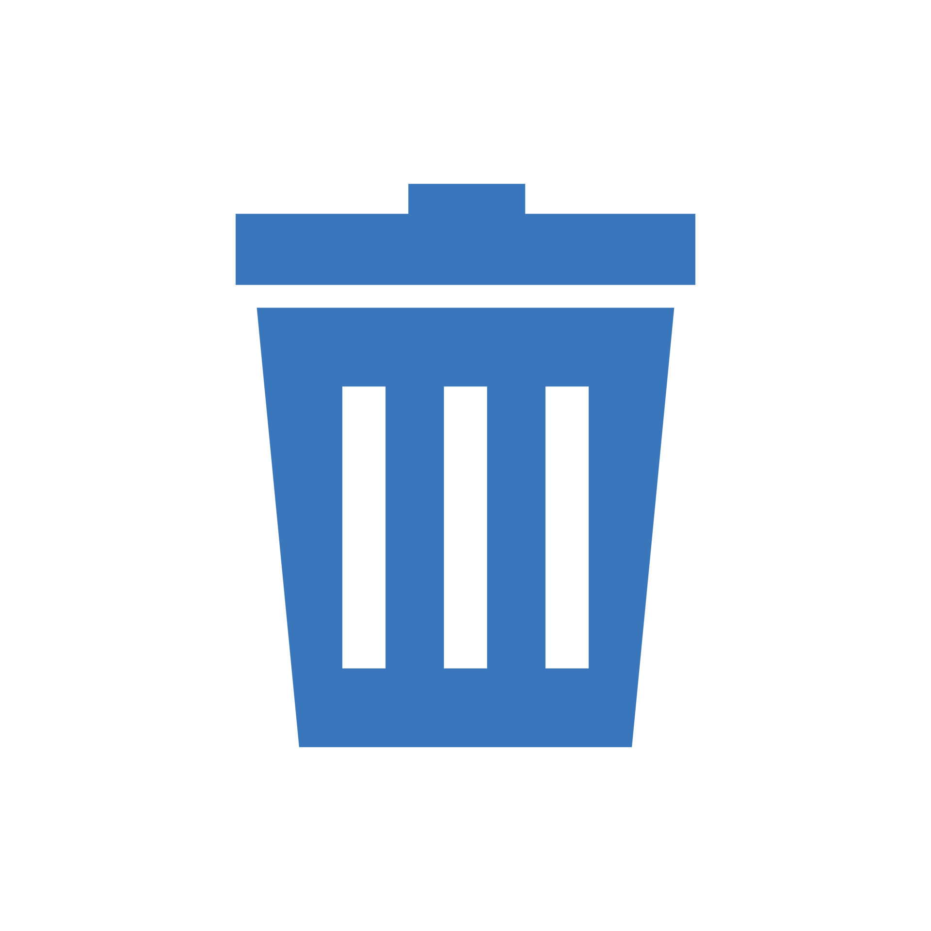 Blue trash box. Waste or delete. Vector icon. 21868670 Vector Art at ...