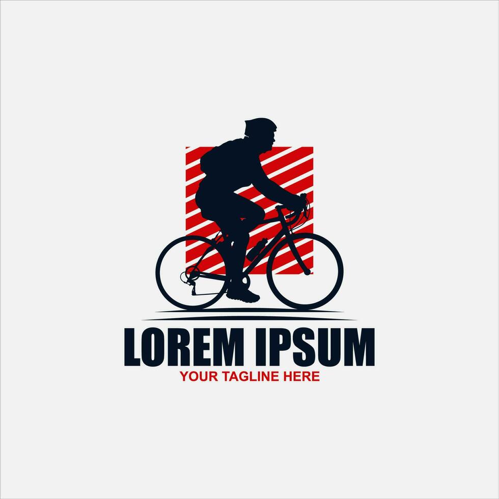 Downhill Bicycle Logo Vector