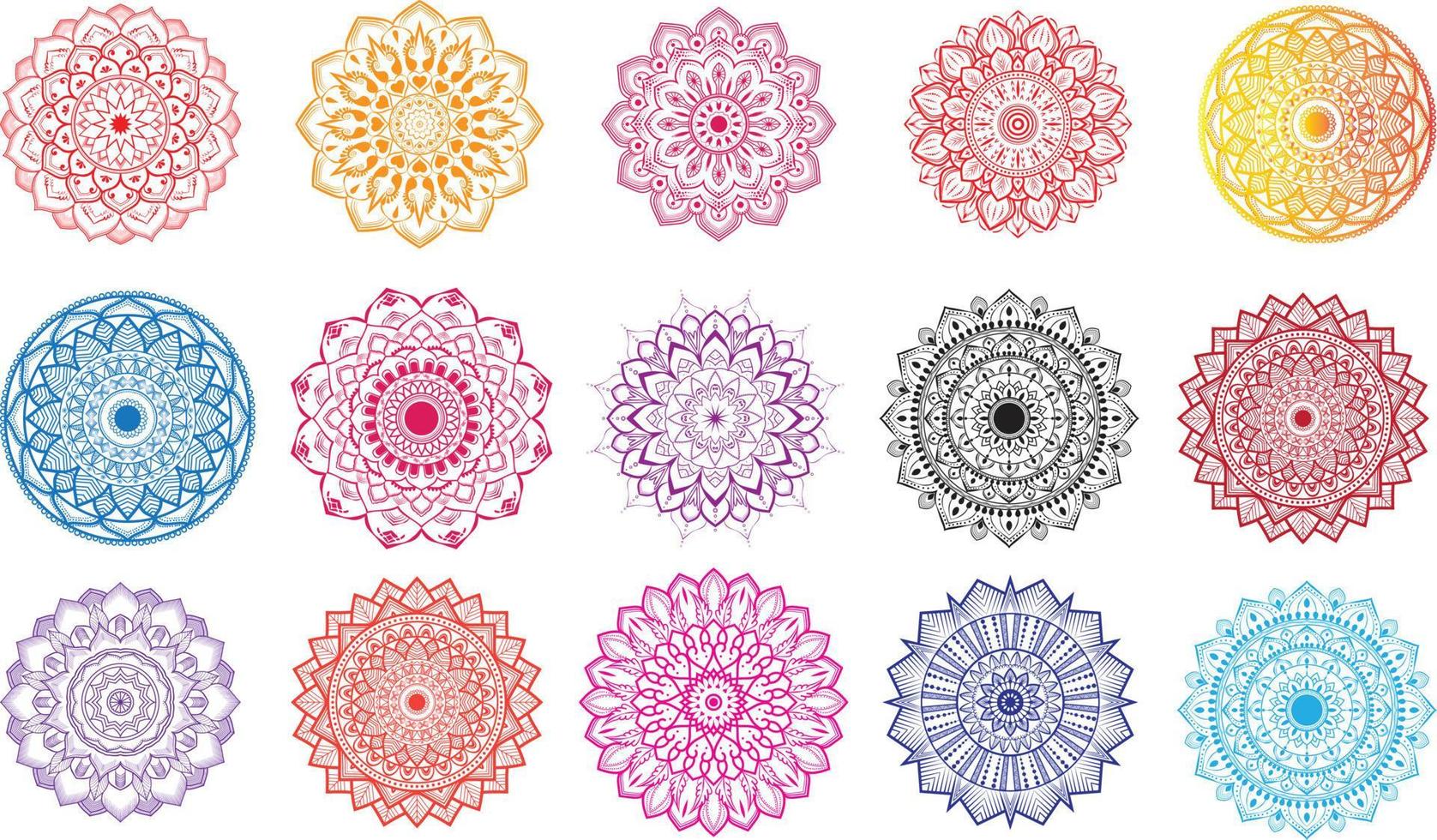 floral mandala vector