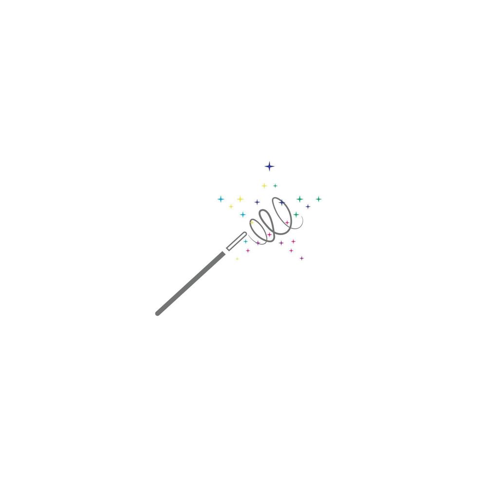 magic wand icon with vector illustration template
