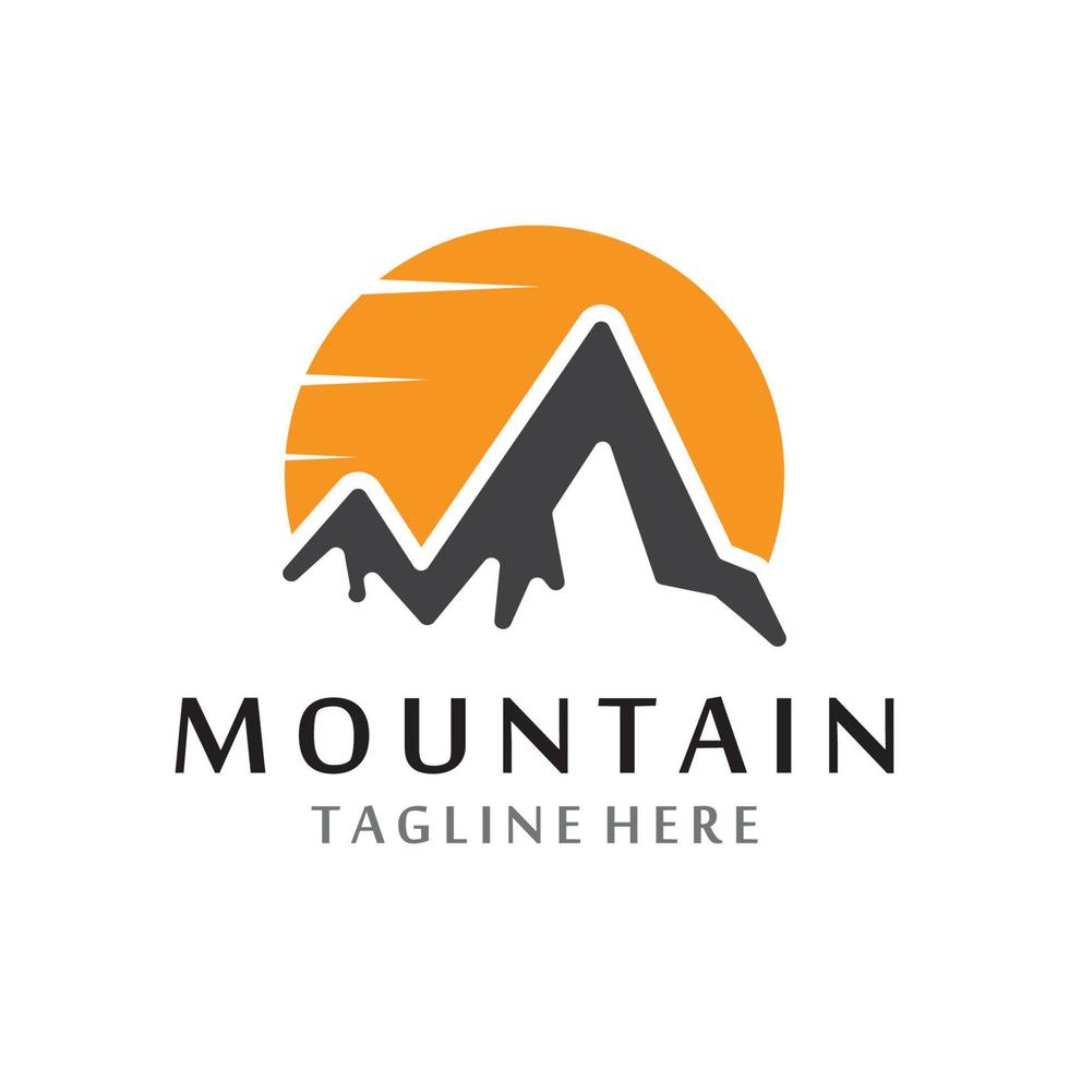 Mountain icon Logo vector