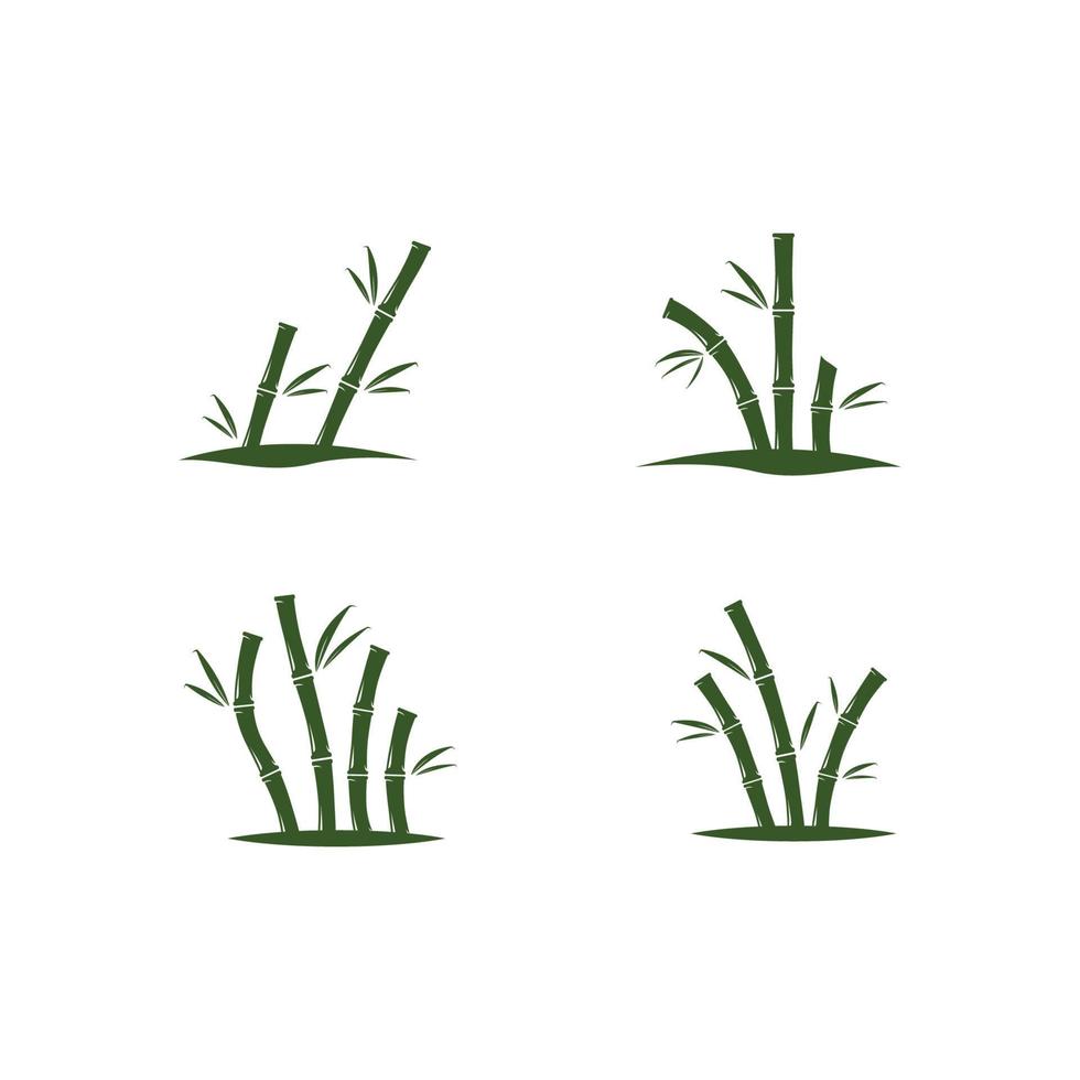 icono de vector de plantilla de logotipo de bambú