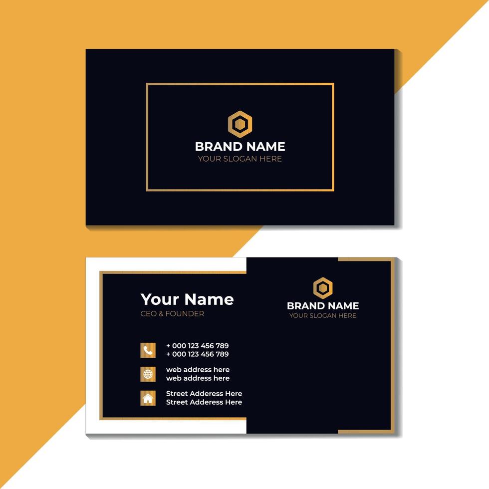 Clean Business Card Layout vector