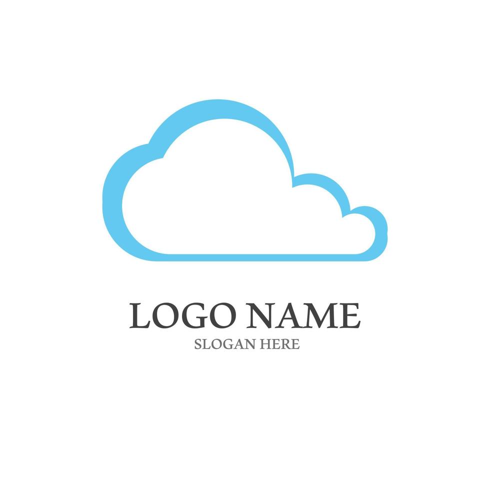 Cloud template vector