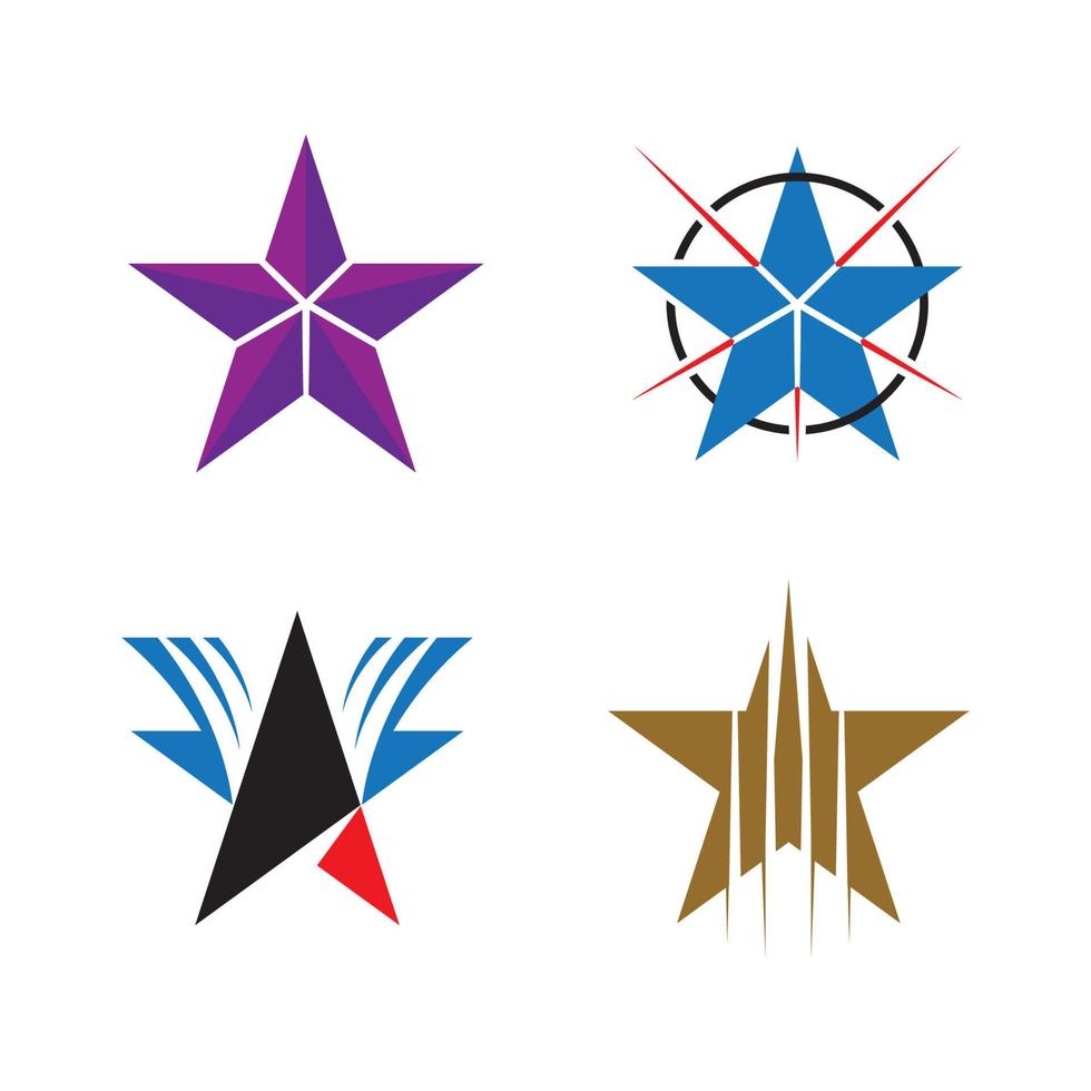 Star icon Template vector