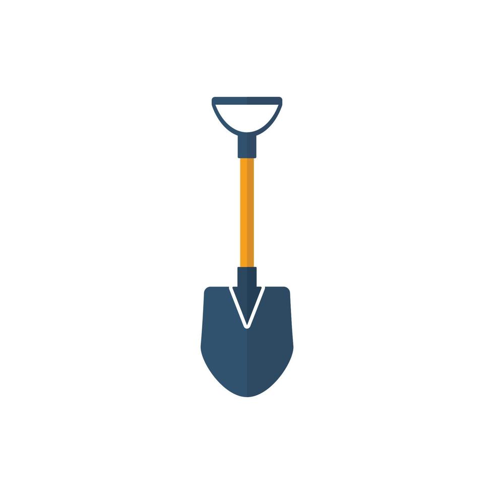 Simple Vector Shovel Logo Template. Tools Icons for Gardening and Farming.