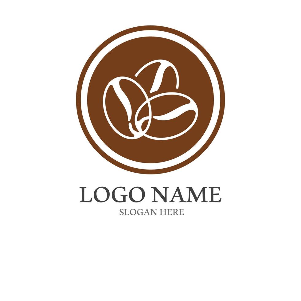 coffee bean icon vector