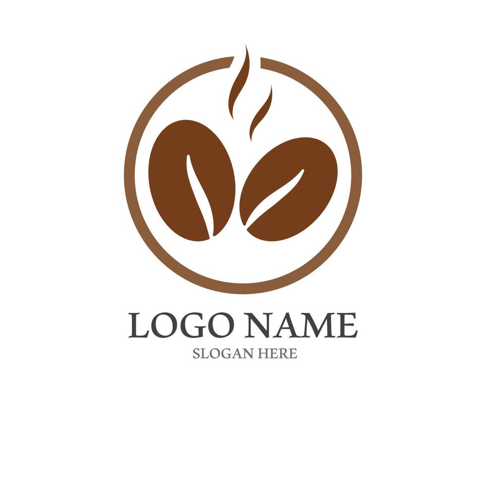 coffee bean icon vector