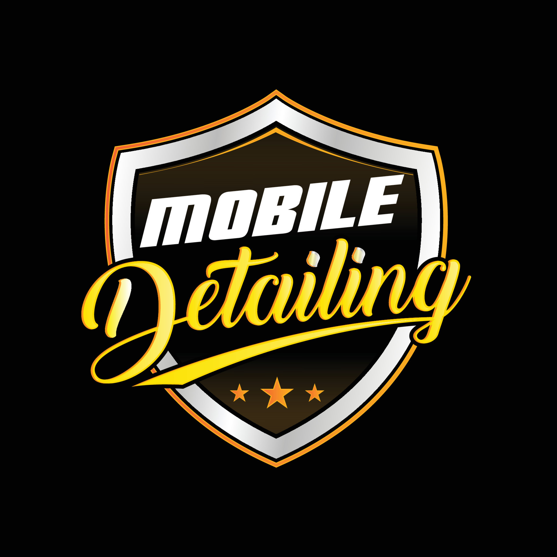 orange and silver mobile valeting and detailing service company