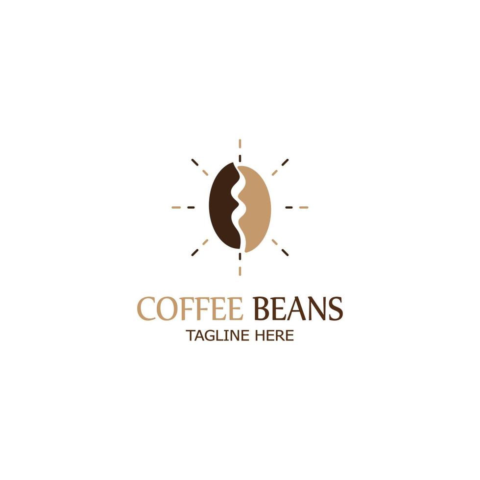 coffee bean icon vector