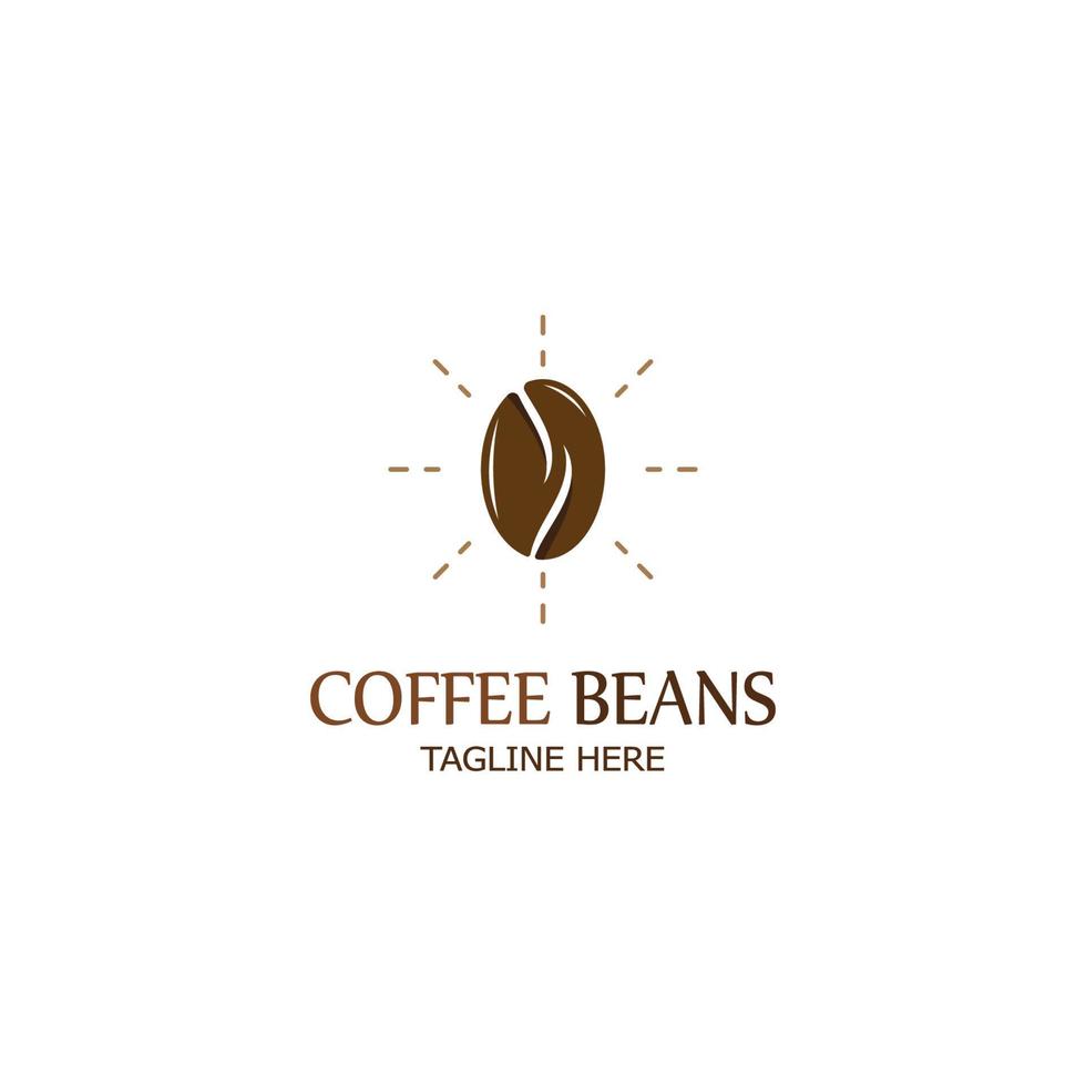 coffee bean icon vector