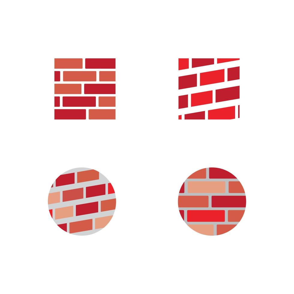 Brick wall icon vector