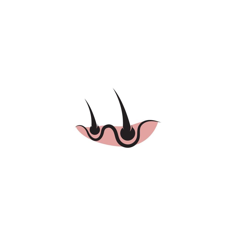 hair care logo with vector illustration template