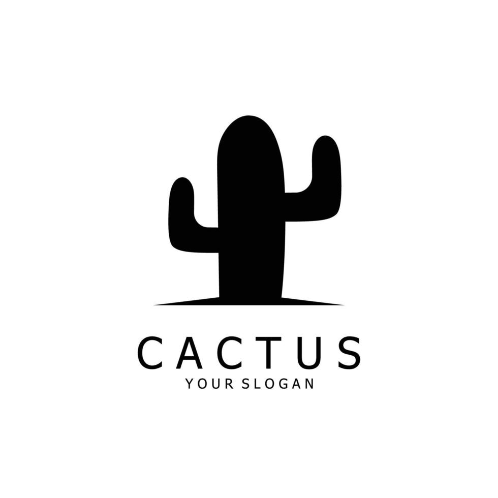 Cactus Creative Logo Template. Vector Illustration icon.