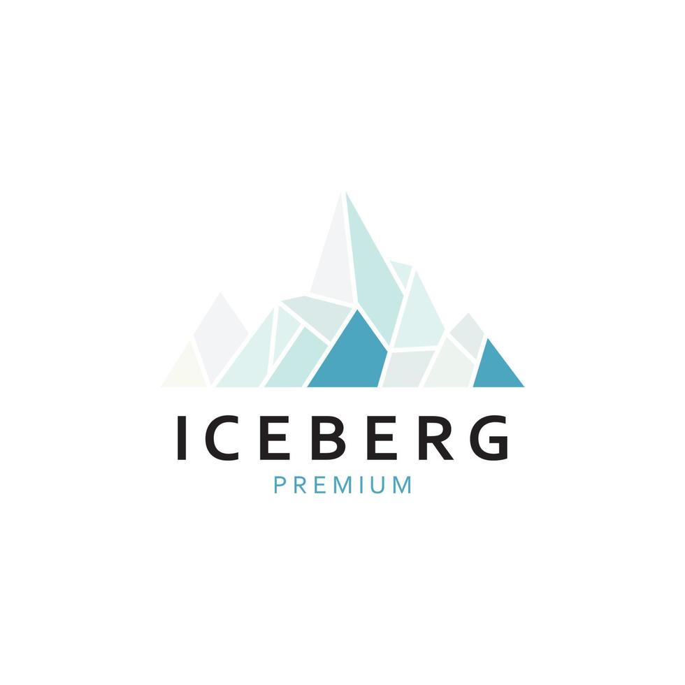 Iceberg Abstract Logo Template. vector