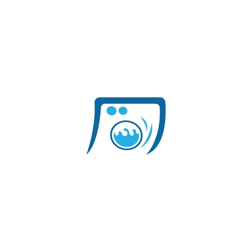 laundry logo icon with vector illustration template