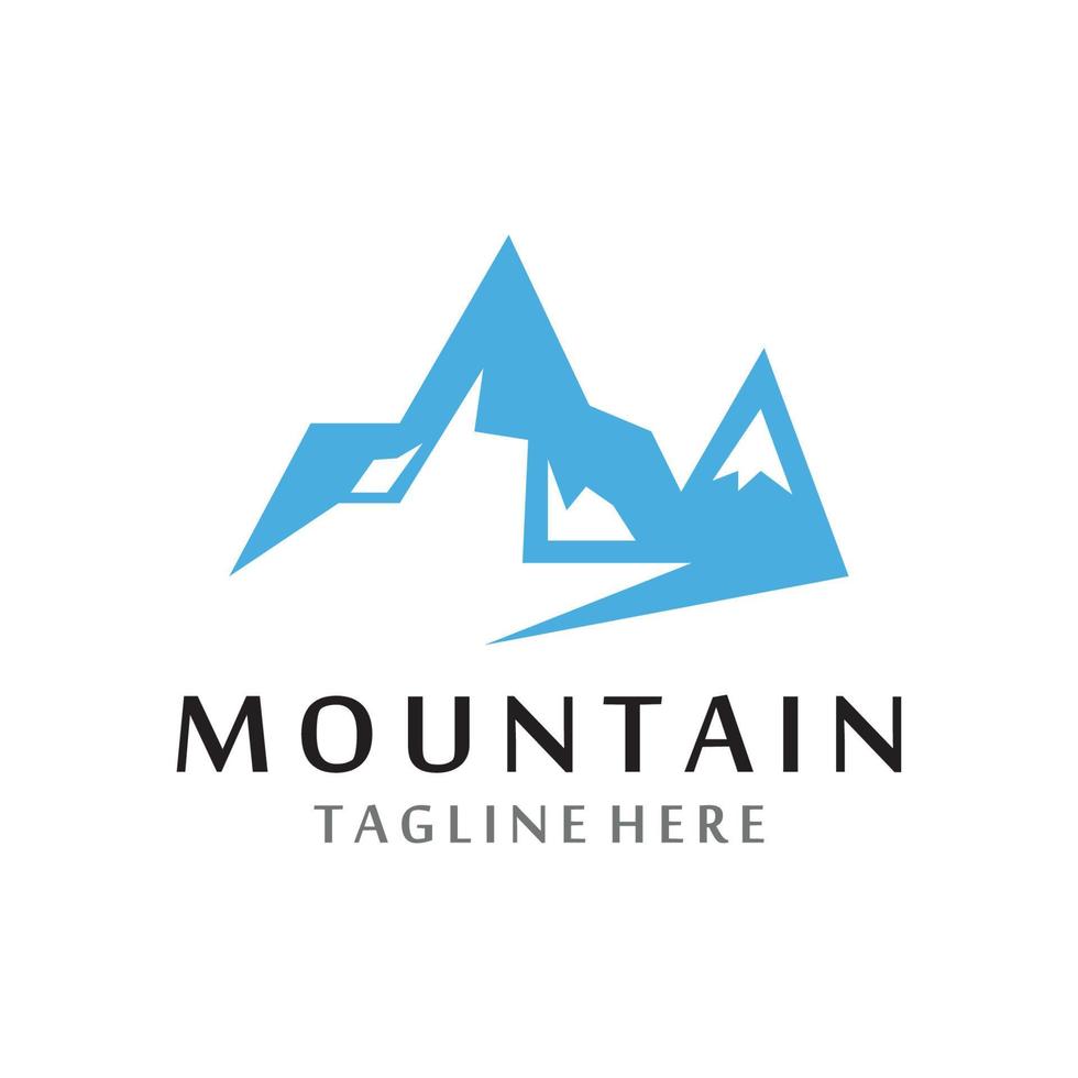 logotipo de icono de montaña vector