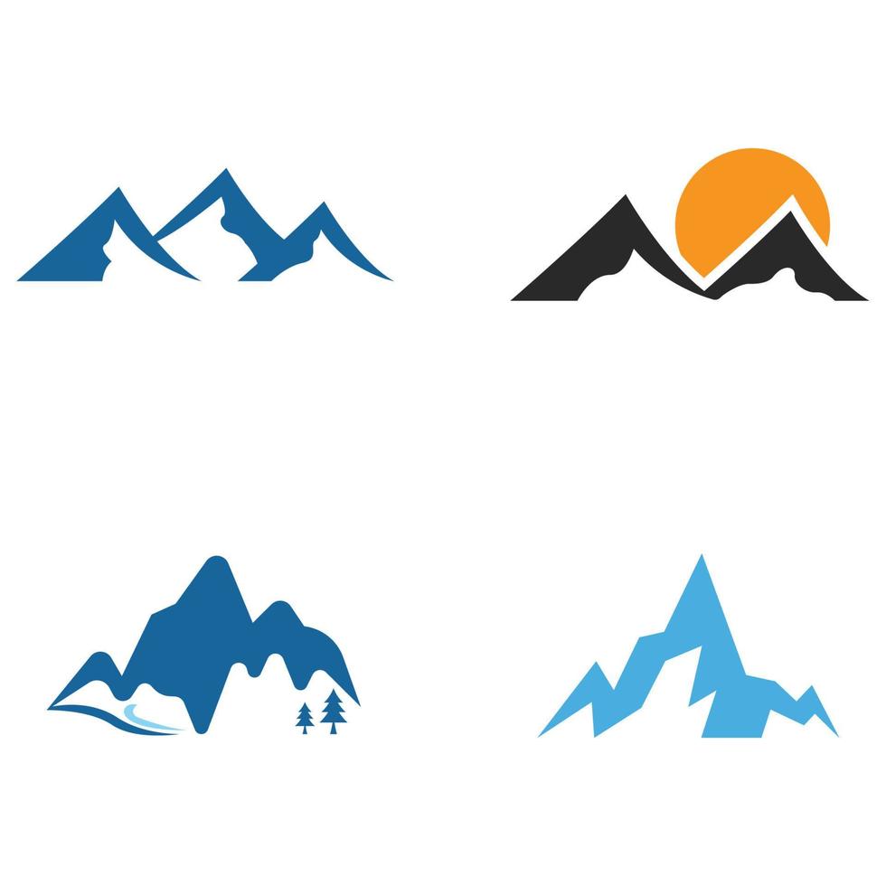 Mountain icon Logo vector