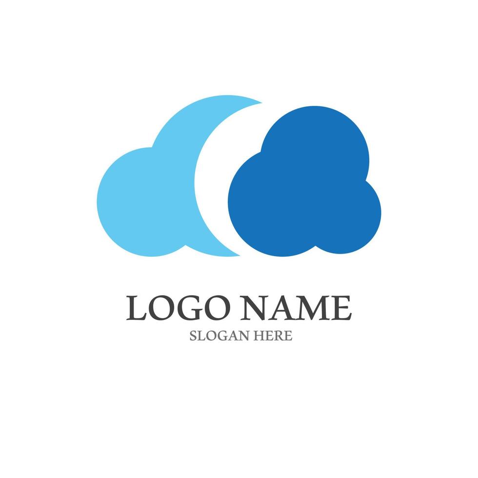 Cloud template vector