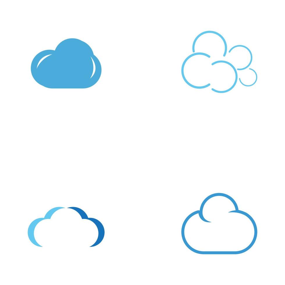 Cloud template vector