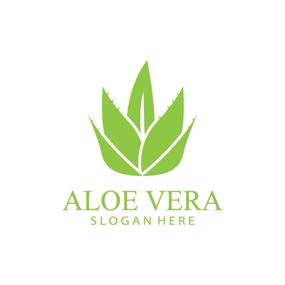 áloe vera logo diseño vector ilustración modelo