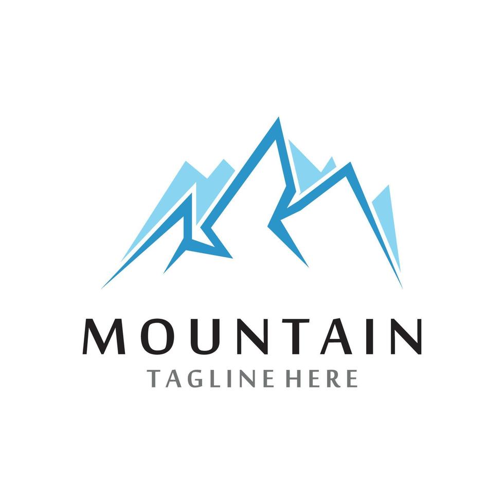 logotipo de icono de montaña vector