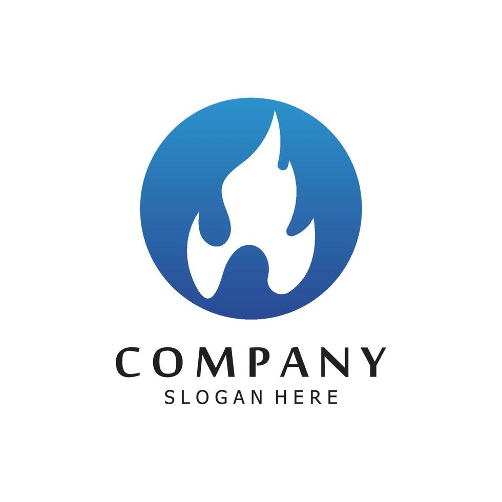 blazing fire, embers, fireball logo and symbol vector image. with template illustration editing.
