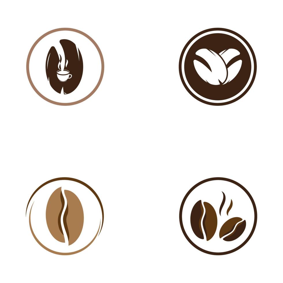 coffee bean icon vector