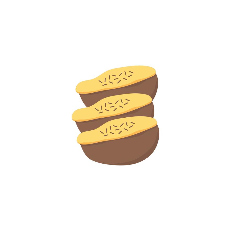Kue Pukis Illustration Template, Indonesian Traditional Food. vector