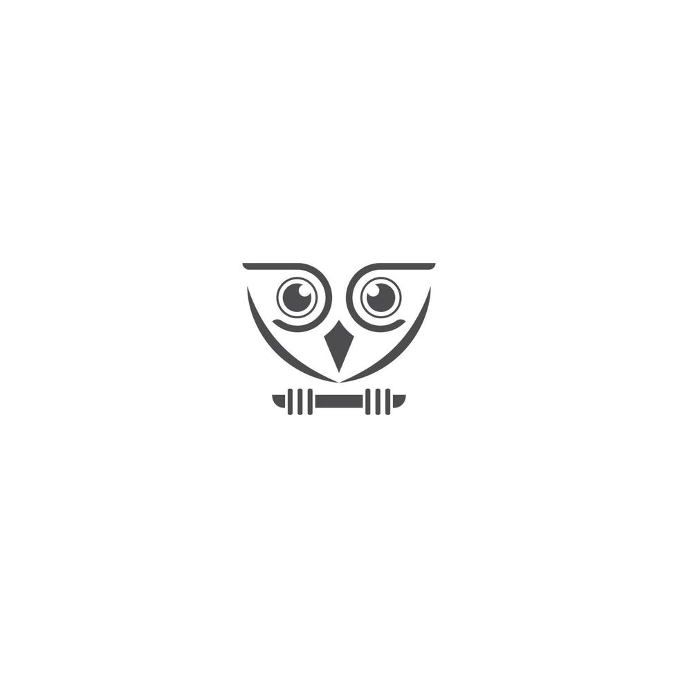 owl logo with template vector style